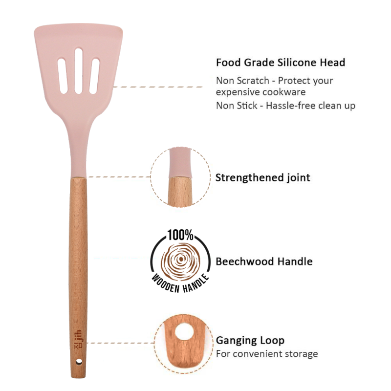 JIB Silicone Slotted Spatula - Gambar 3