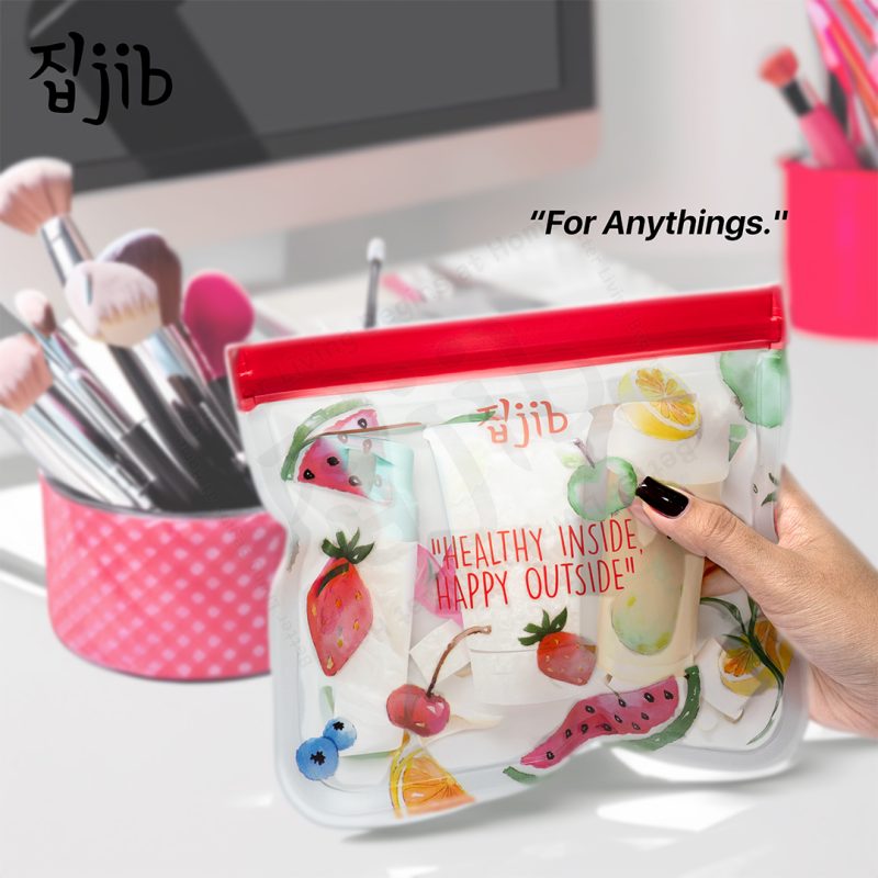 JIB PEVA Ziplock Bag / Kantong Ziplock Penyimpanan Makanan - Gambar 4