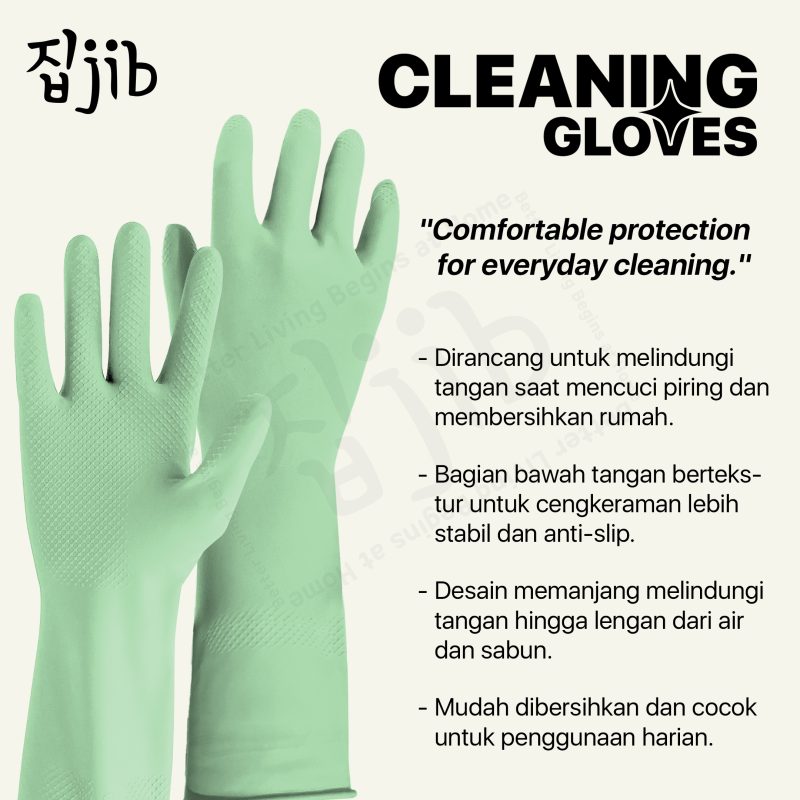 JIB Reusable Cleaning Gloves / Sarung Tangan Karet - Gambar 6