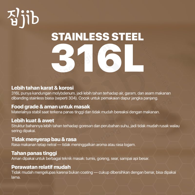 JIB Mini Saucepan Stainless Steel SUS 316L / Panci Susu Tutup Kaca - Gambar 6