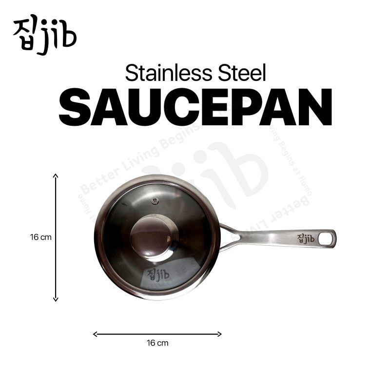 JIB Mini Saucepan Stainless Steel SUS 316L / Panci Susu Tutup Kaca - Gambar 8